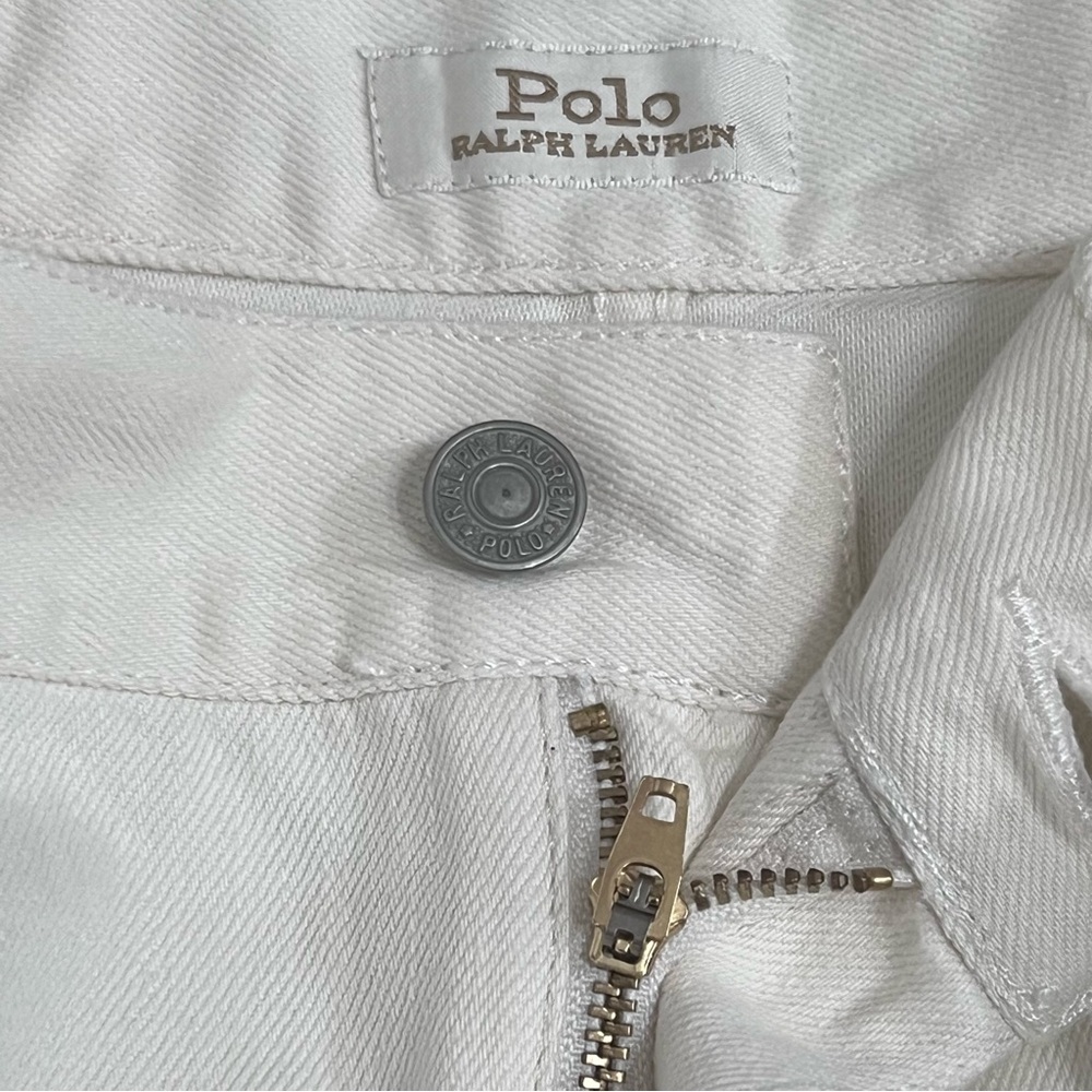 New Polo Ralph Lauren Avery Boyfriend Ivory‎ Wash Patchwork Jeans - Picture 12 of 14